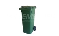 Trash bin 140 liters, green