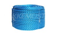 Twisted polypropylene rope, 14mm, blue