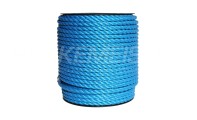 Twisted polypropylene rope, 12mm, blue