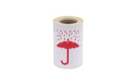 Attention stickers "Umbrella", 105 x 73 mm, 250 pcs/roll