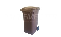 Trash bin 240 liters, brown