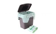 Bio waste container 7L, with odor lock + 3 rolls of compostable trash bags